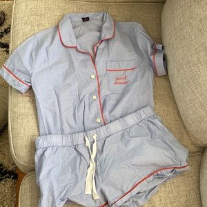 J. Crew pajama set shorts